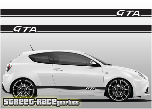 Alfa Romeo MiTo racing stripes 001 GTA