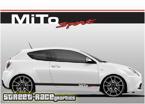 Alfa Romeo MiTo racing stripes 002