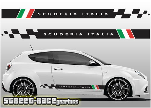 Alfa Romeo Mito racing stripes 008 Scuderia Italia