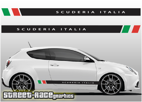 Alfa Romeo Mito racing stripes 009 Scuderia Italia