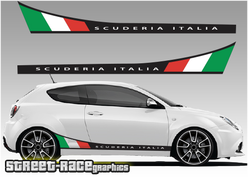 Alfa Romeo Mito racing stripes 002 - Scuderia Italia