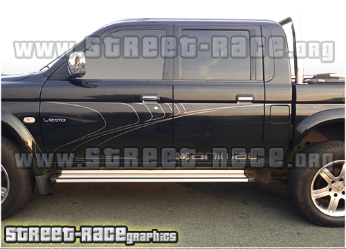 008 - Mitsubishi L200 Animal side sticker kit 2005