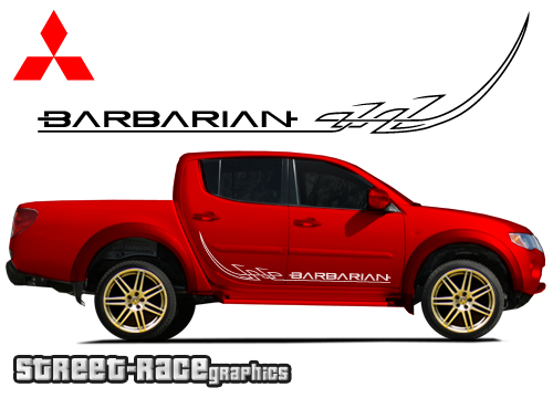 005a - Mitsubishi L200 Barbarian stickers