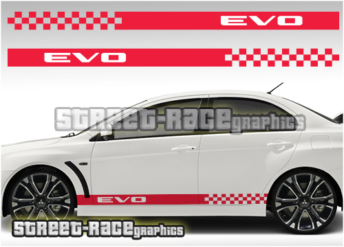 Mitsubishi racing stripes 003 - Lancer Evo