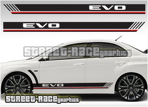 Mitsubishi racing stripes 004