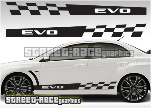 Mitsubishi racing stripes 005 - Lancer Evo