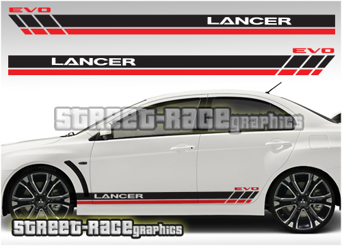 Mitsubishi racing stripes 006
