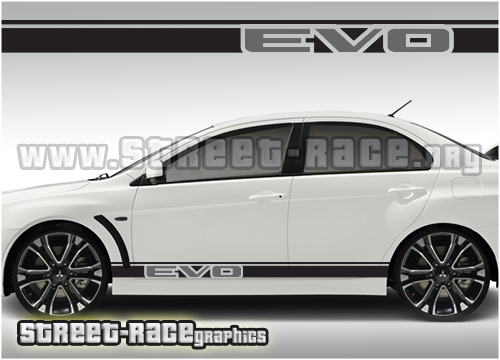 Mitsubishi racing stripes 009