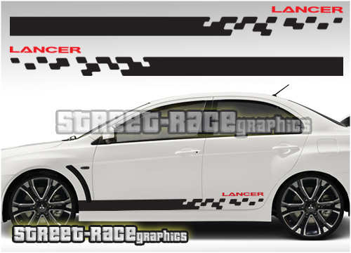 Mitsubishi racing stripes 011
