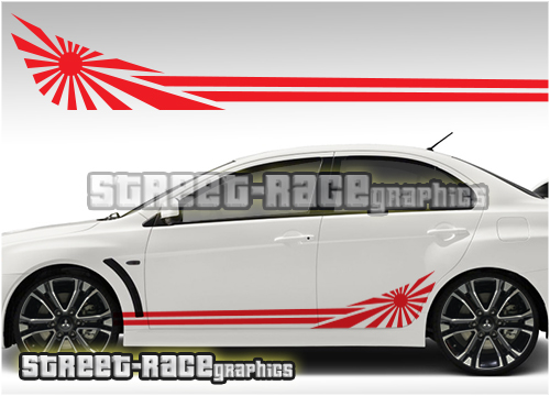 Mitsubishi racing stripes 013 - Lancer Evo