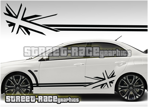 Mitsubishi racing stripes 013 - Lancer Evo