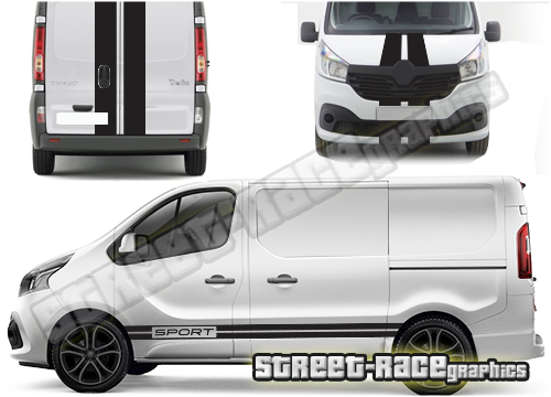 Nissan NV300 / Primastar FULL racing stripes 001