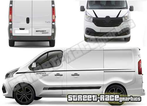 Nissan NV300 / Primastar FULL racing stripes 006