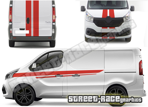 Nissan NV300 / Primastar FULL racing stripes 007