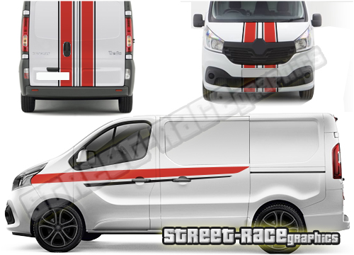Nissan NV300 / Primastar FULL racing stripes 008