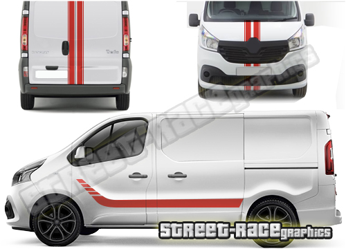 Nissan NV300 / Primastar FULL racing stripes 011