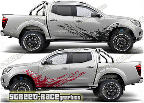 Nissan Navara 001 rally decals