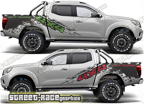 Nissan Navara 009 rally decals