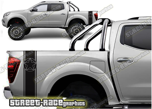 Nissan Navara / Frontier bed decals 003