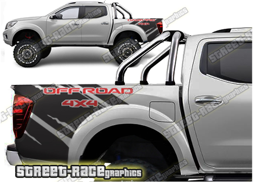 Nissan Navara / Frontier bed decals 014