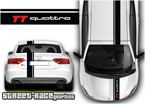 Audi racing stripes OTT1904 - TT quattro