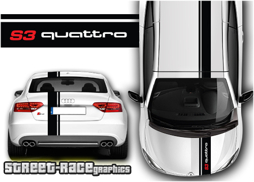 Audi racing stripes OTT1906 - S3 quattro