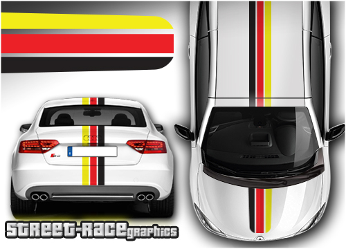 BMW racing stripes OTT1913 German flag