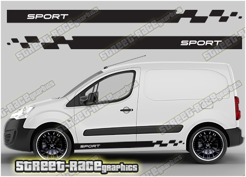 Citroen Berlingo racing stripes 001