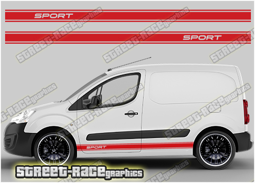 Citroen Berlingo racing stripes 005