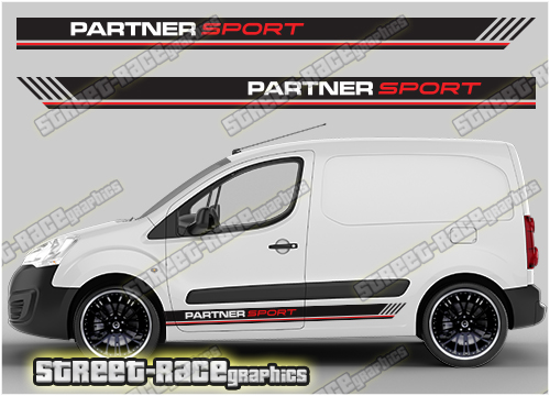 Citroen Berlingo racing stripes 011