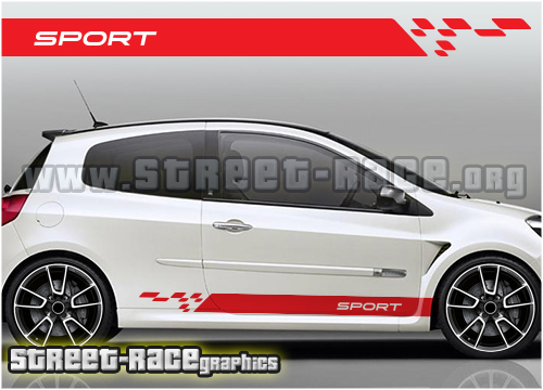Renault Sport side racing stripes 004
