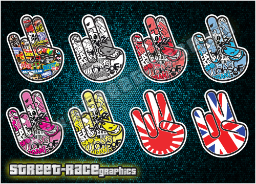 Small stickerbomb SB03 - Two in the pink, one in the stink