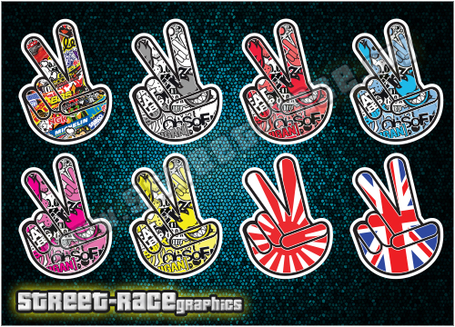 Small stickerbomb SB04 - Peace sign