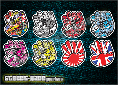 Small stickerbomb SB06 - Clenched fist