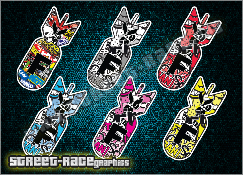 Small stickerbomb SB07 - F Bomb