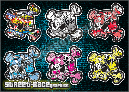 Small stickerbomb SB13 - Ken Block skull