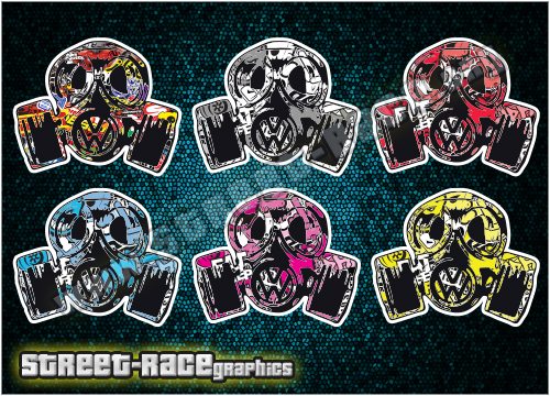 Small stickerbomb SB14 - VW Gas Mask