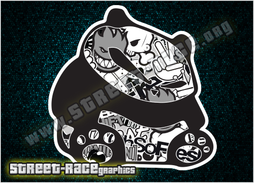 Small stickerbomb SB19 - JDM Panda