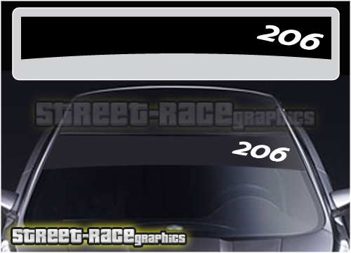 Peugeot sunstrip SS1304 - 206