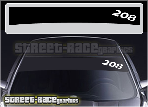 Peugeot sunstrip SS1306 -208