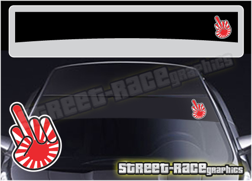 Sunstrip SS5004 - JDM middle finger