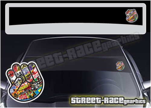 Sunstrip SS5015 - JDM Fist stickerbomb
