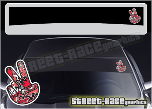 Sunstrip SS5023 - JDM Peace stickerbomb
