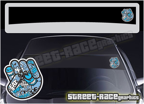 Sunstrip SS5030 - JDM Fist stickerbomb