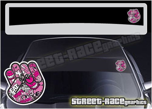 Sunstrip SS5035 - JDM Fist stickerbomb
