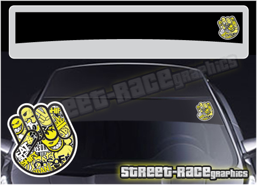 Sunstrip SS5040 - JDM Fist stickerbomb