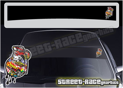 Sunstrip SS5047 - JDM Grenade stickerbomb