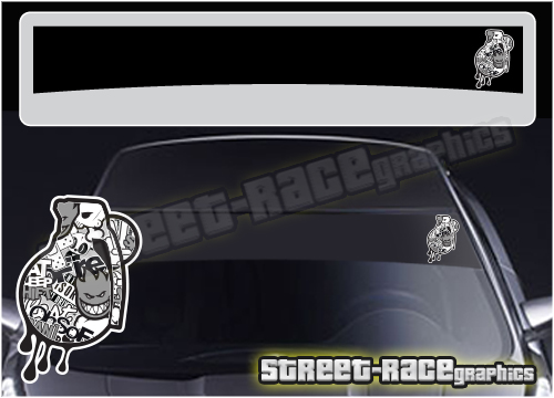 Sunstrip SS5048 - JDM Sticky Grenade stickerbomb