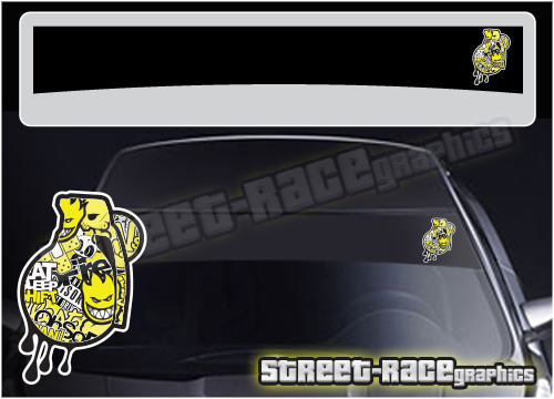 Sunstrip SS5052 - JDM Sticky Grenade stickerbomb