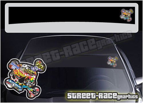Sunstrip SS5070 - Ken Block Skull stickerbomb